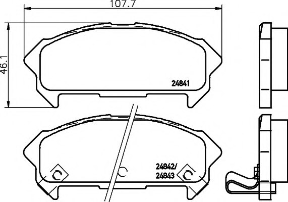 MINTEX MDB2347 Brake Pad Set, disc brake